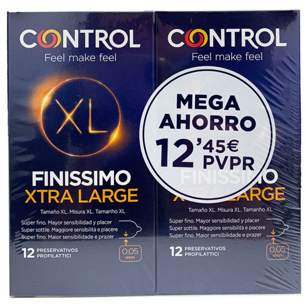 CONTROL NATURE FINISSIMO XL 12+12 UNIDADES